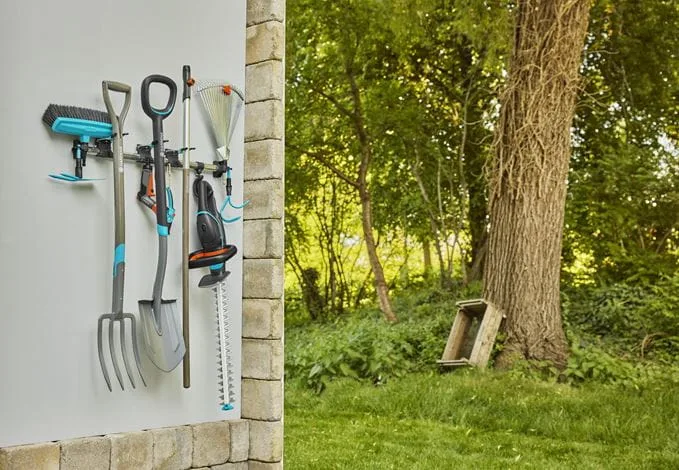 Gardena 3509-20 - Wand-montiert - 4 Haken - Schwarz - Silber - Kunststoff - Gummi - Stahl, Ansicht 3