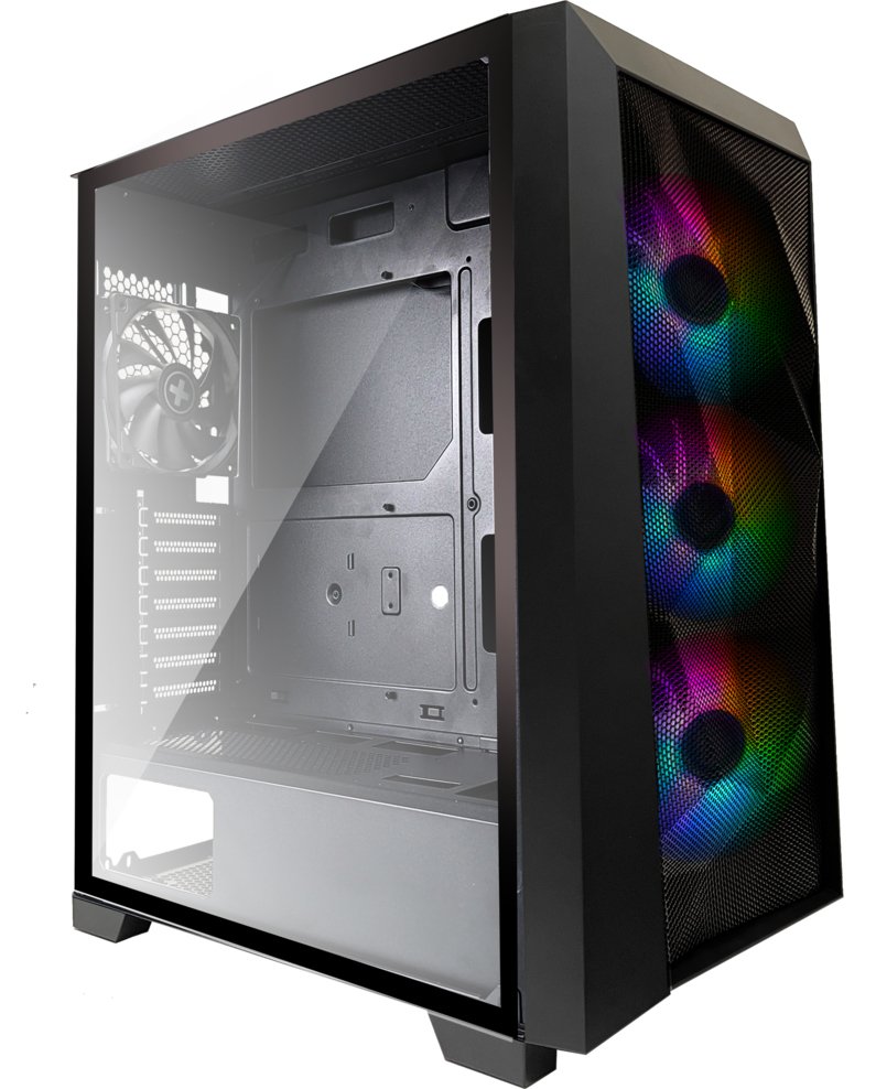Xilence Performance A + X712.RGB - Mid tower - ATX - Seitenteil mit Fenster (gehärtetes Glas)
