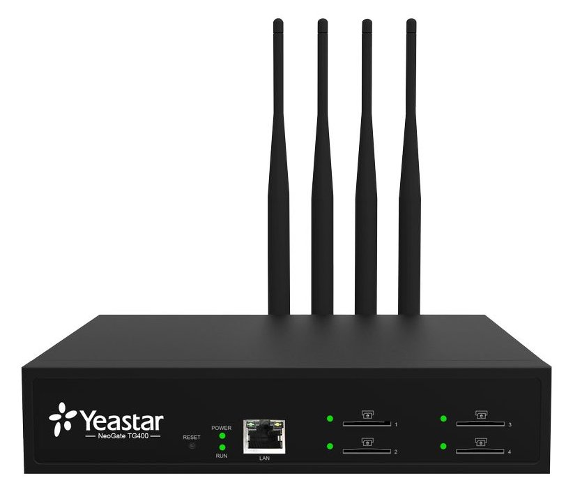 Yeastar TG400L - Schwarz - Extern - FTP - TFTP - HTTP - SSH - SIP - IAX2 - 10,100 Mbit/s - 213 mm