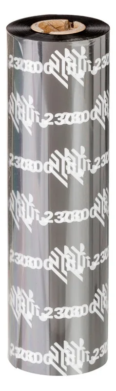 Zebra 2300 Wax - Schwarz - 54 mm x 74 m - Farbband, Ansicht 2