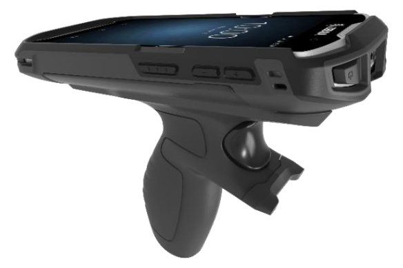 Zebra Abzugsgriff zum Anklemmen und robuster Deckel für Barcodescanner