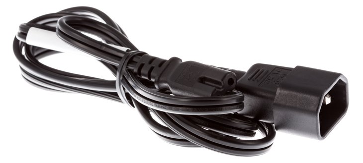 Zebra Stromkabel - IEC 60320 C7 zu IEC 60320 C14