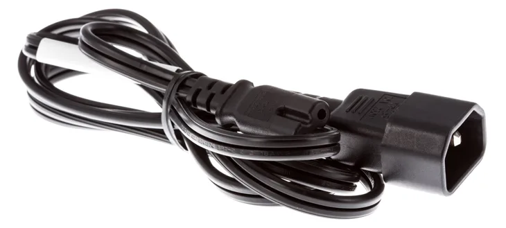 Zebra Stromkabel - IEC 60320 C7 zu IEC 60320 C14, Ansicht 2