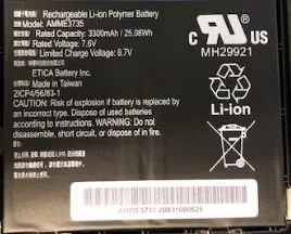 Zebra Tablet-Akku - Lithium-Polymer - 4950 mAh, Ansicht 2