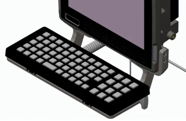 Zebra Tastaturarmbefestigungsplatte - für Zebra, Ansicht 2