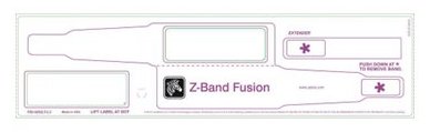 Zebra Z-Band Fusion - Polypropylen (PP) - Klebstoff - weiß - 70 x 22 mm 1000 Stck. (5 Rolle(n) x 200) Armbänder