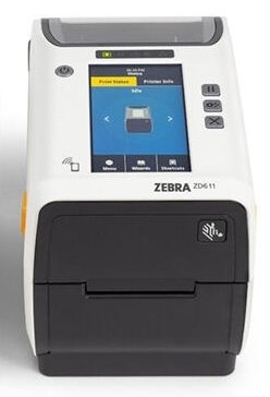 Zebra ZD611-HC - Wärmeübertragung - 203 x 203 DPI - 203 mm/sek - Verkabelt & Kabellos - Weiß
