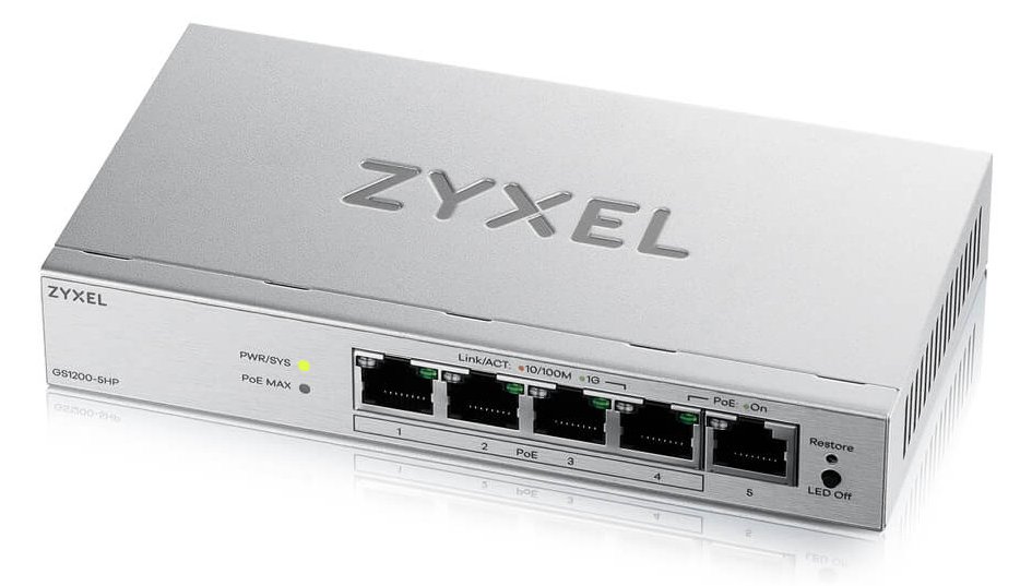ZyXEL GS1200-5HP v3 PoE+ - Switch - Switch - 1 Gbps