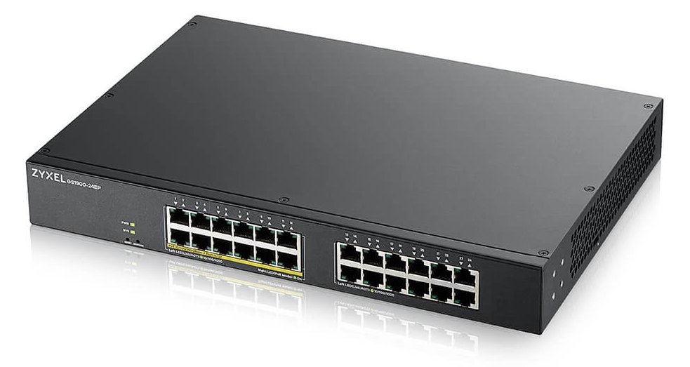 ZyXEL GS1900-24EP - Switch - Smart - 24 x 10/100/1000 (12 PoE)