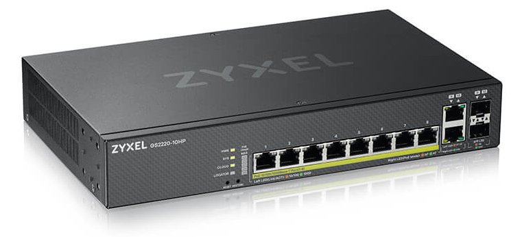 ZyXEL GS2220-10HP - Switch - managed - 8 x 10/100/1000 (PoE+)