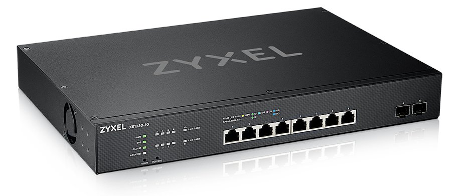 ZyXEL XS1930-10 - Switch - Smart - 8 x 100/1000/2.5G/5G/10GBase-T + 2 x 10 Gigabit SFP+