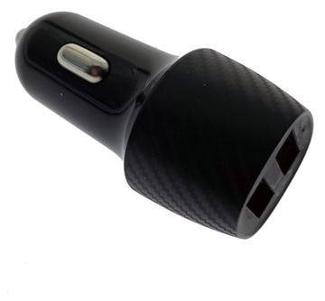 2GO Dual-USB Carcharger 2A - Auto-Netzteil - 2 A - 2 Ausgabeanschlussstellen (USB) von LumaTech