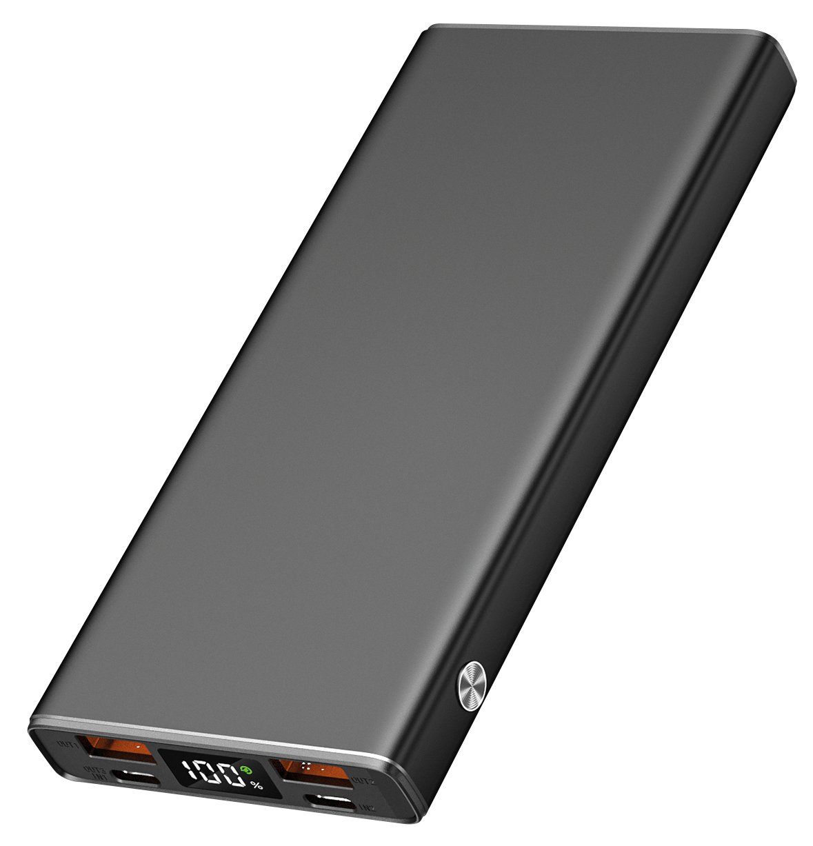 2GO Powerbank 10000mAh USB-C Aluminium - Batterie - 10.000 mAh