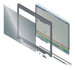 3M ALCF-P-KIT-MATTE - Rahmenloser Blickschutzfilter - Matt - Privatsphäre