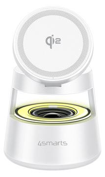 4smarts Qi2 Charging Station Aura Sound weiß von LumaTech