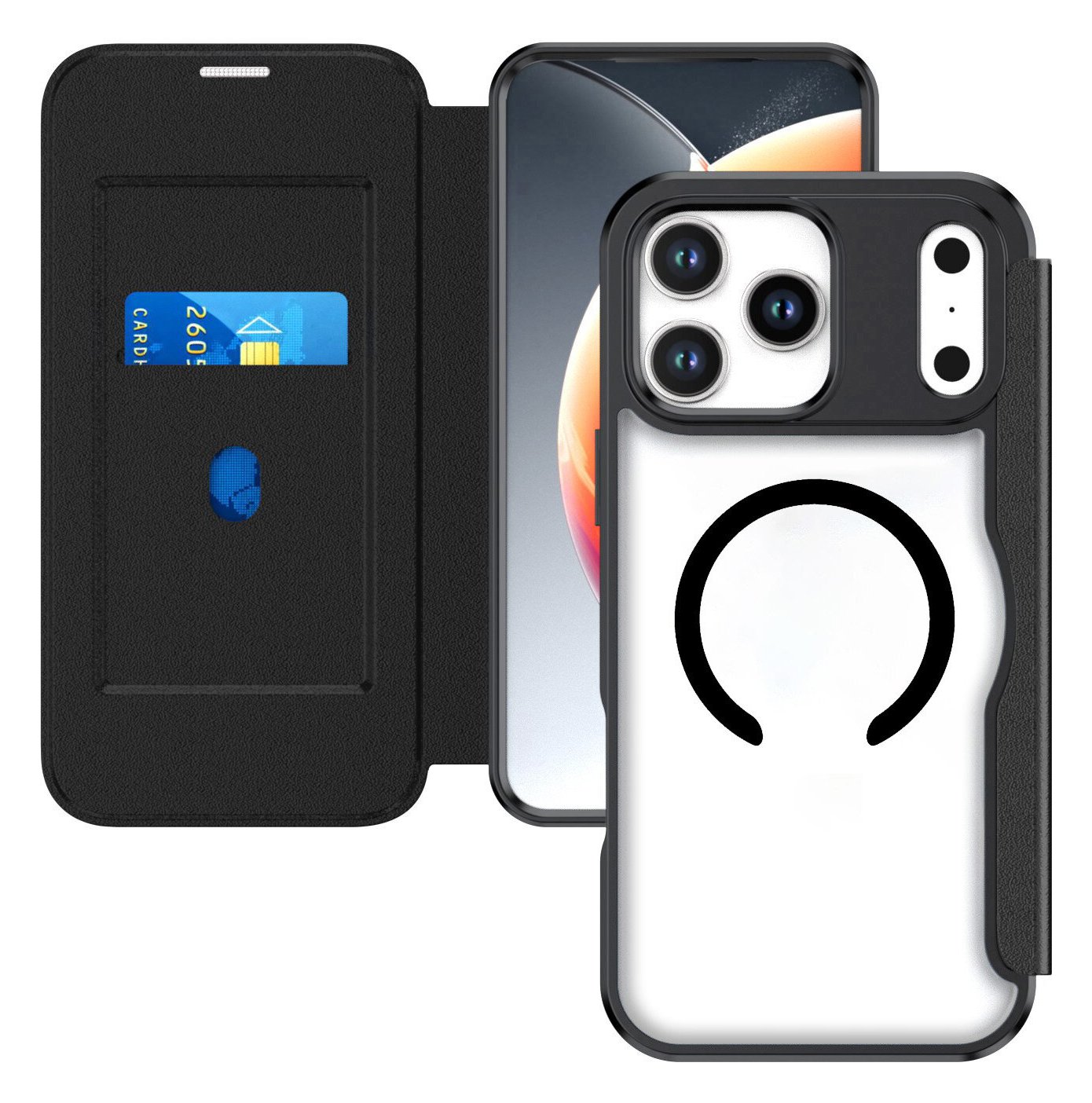 4smarts Urban Pro Flipcase Apple iPhone 17 Qi2 ready black