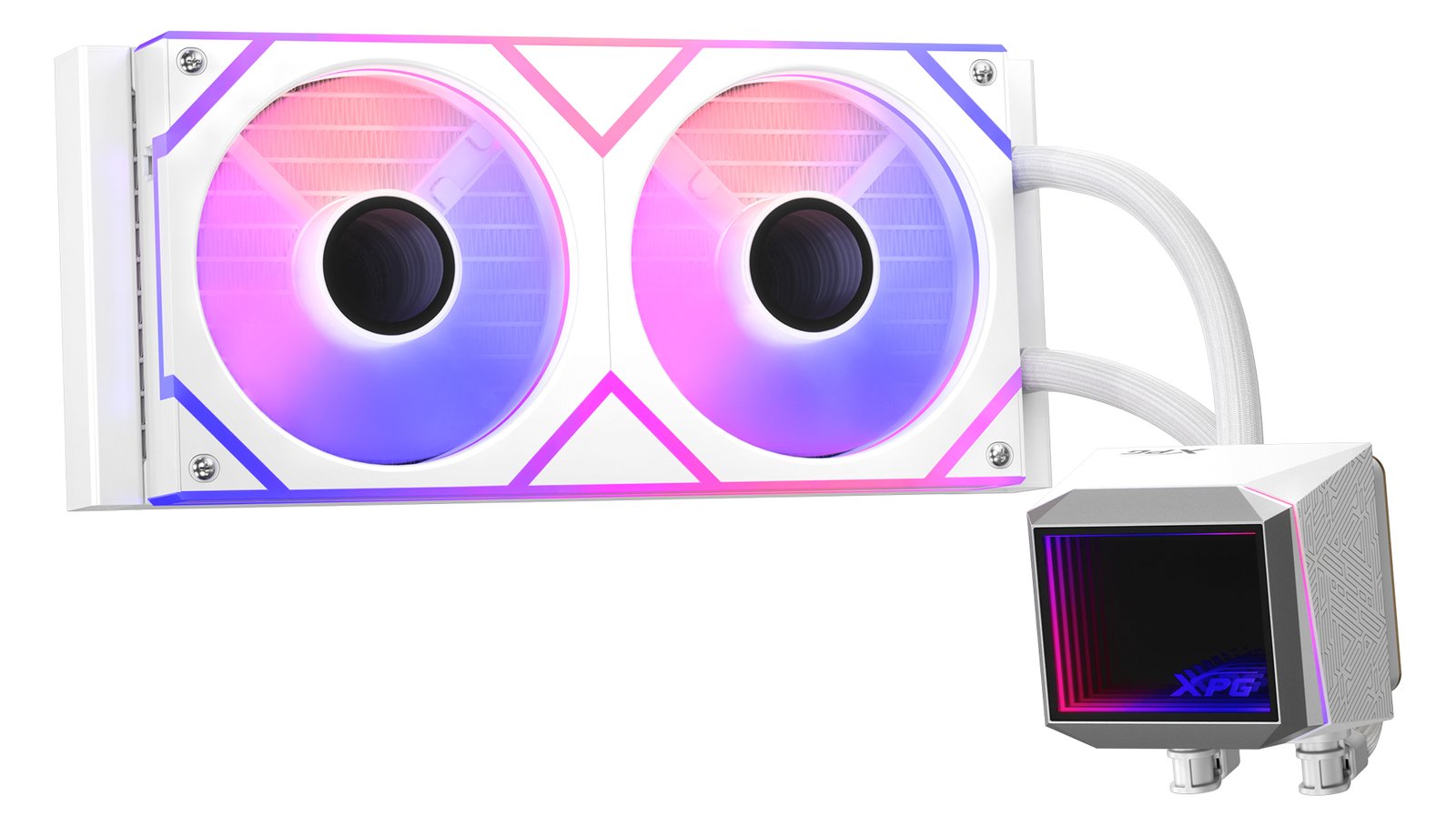 ADATA WAK LEVANTE II 240 2*120mm ARGB Fan weiß retail