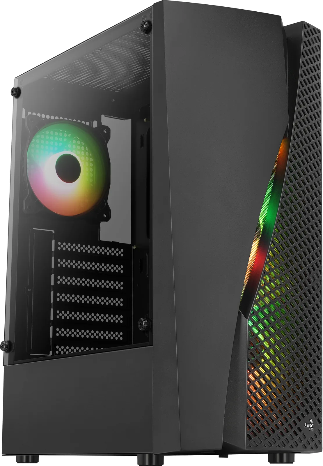 AEROCOOL ADVANCED TECHNOLOGIES AeroCool Wave - Mid tower - ATX - Seitenteil mit Fenster (gehärtetes Glas), Ansicht 2