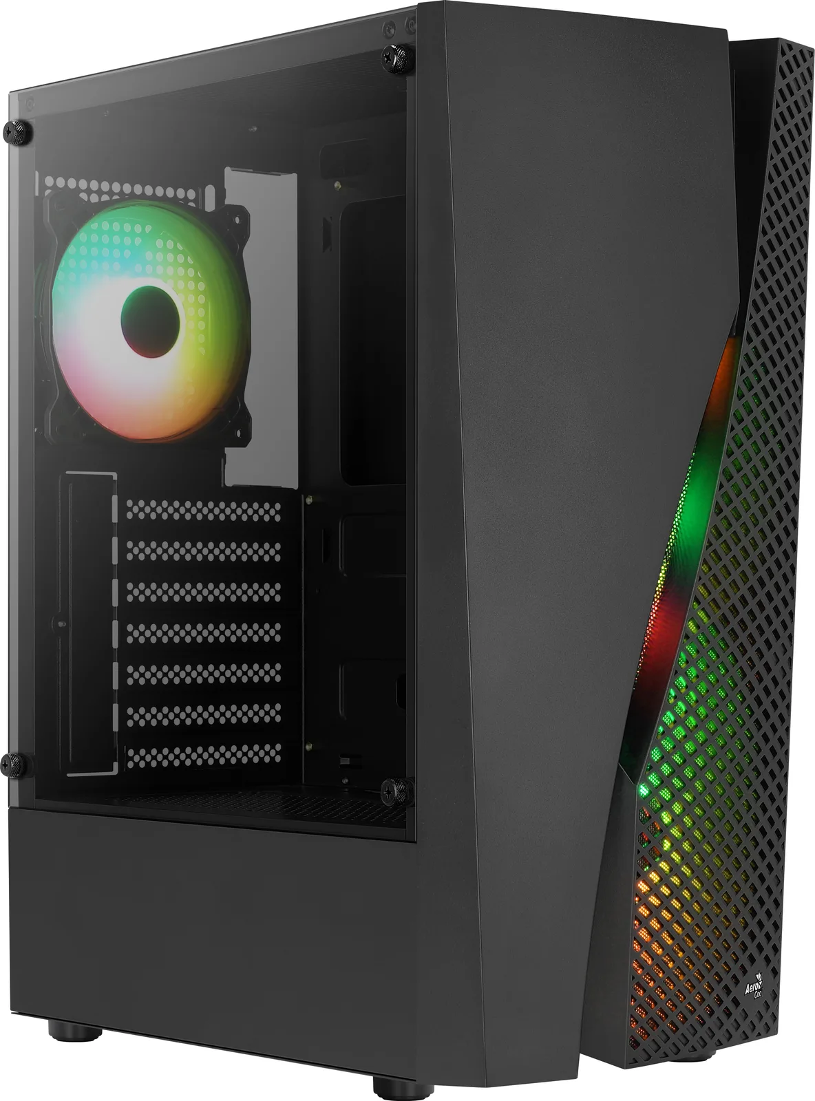 AEROCOOL ADVANCED TECHNOLOGIES AeroCool Wave - Mid tower - ATX - Seitenteil mit Fenster (gehärtetes Glas), Ansicht 5