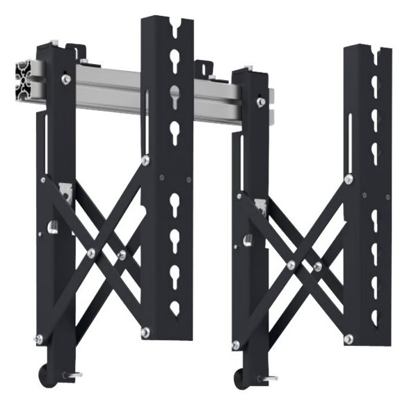 AG Neovo VWM-02 - Montagekomponente (2 Montagearme) - für Videoleinwand - Stahl - Schwarz - Bildschirmgröße: 107-165 cm