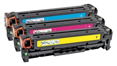 AgfaPhoto 3er-Pack - Gelb, Cyan, Magenta - Tonerpatrone (Alternative zu: HP 312A, HP CF383A, HP CF382A, HP CF381A,...)