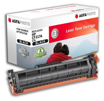 AgfaPhoto Schwarz - kompatibel - Tonerpatrone (Alternative zu: HP 17A, HP CF217A) von LumaTech