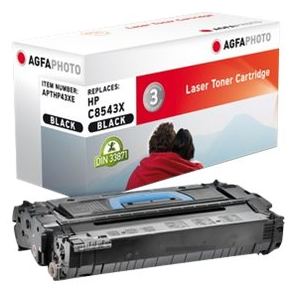 AgfaPhoto Schwarz - kompatibel - Tonerpatrone (Alternative zu: HP 43X, HP C8543X) von LumaTech