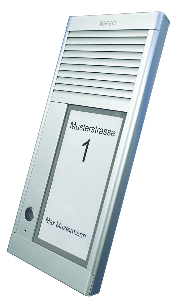 AGFEO DoorSpeak 1 - Kabelgebunden - IP33 - Aluminium - Aluminium - Wand - 115 mm