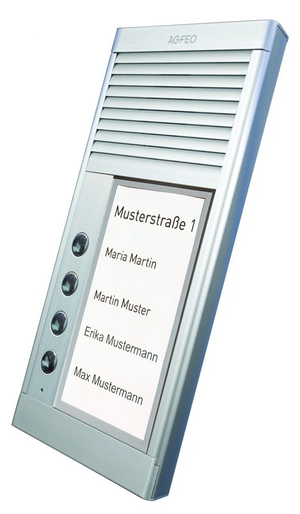 AGFEO DoorSpeak 4 - Verkabelt - IP33 - Silber - Wand - 115 mm - 235 mm