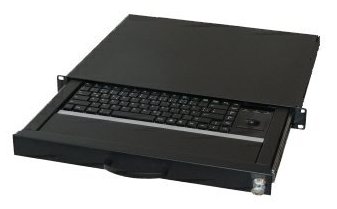 Aixcase AIX-19K1UKDETB-B - Tastatur - rack-montierbar