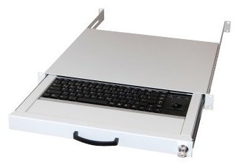 Aixcase AIX-19K1UKDETB-W - Tastatur - rack-montierbar
