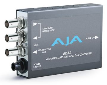 AJA ADA4 - Bidirektionaler A/D- und D/A-Audiowandler von LumaTech