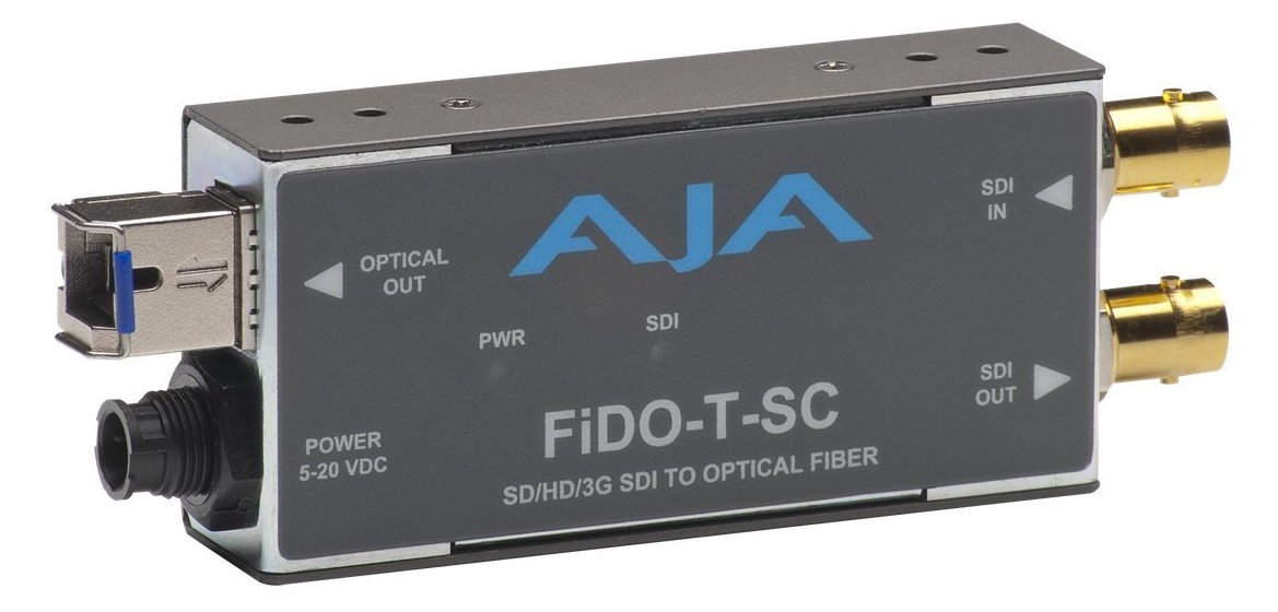 AJA FiDO-T-SC Single Channel SDI to SC Fiber with Looping SDI Output