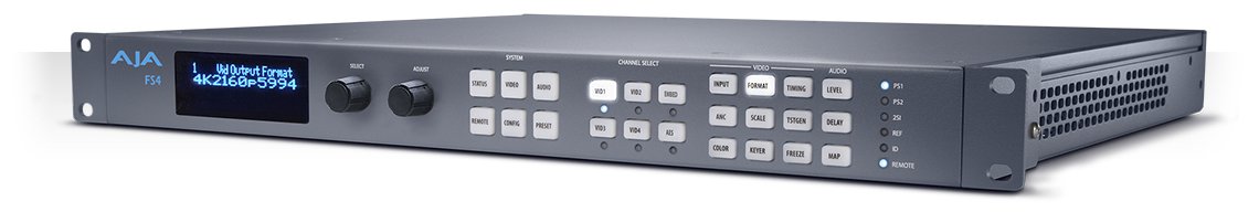 AJA FS4 - Aktiver Videokonverter - Grau - 4096 x 2160 - - - 525i - 625i - 720p - 1080i - 1080p - 2160p - BNC - BNC
