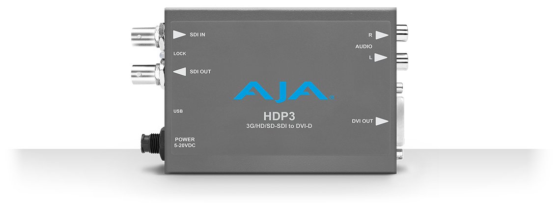 AJA HDP3 - 3G-SDI/HD-SDI/SDI auf DVI Video/Audio