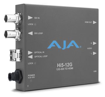 AJA HI5-12G-R - Aktiver Videokonverter - Grau - 4096 x 2160 von LumaTech