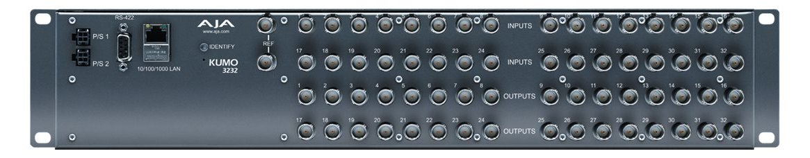 AJA KUMO 3232-12G - BNC - Grau - 405 m - 12 Gbit/s - 100 - 240 V - 50/60 Hz