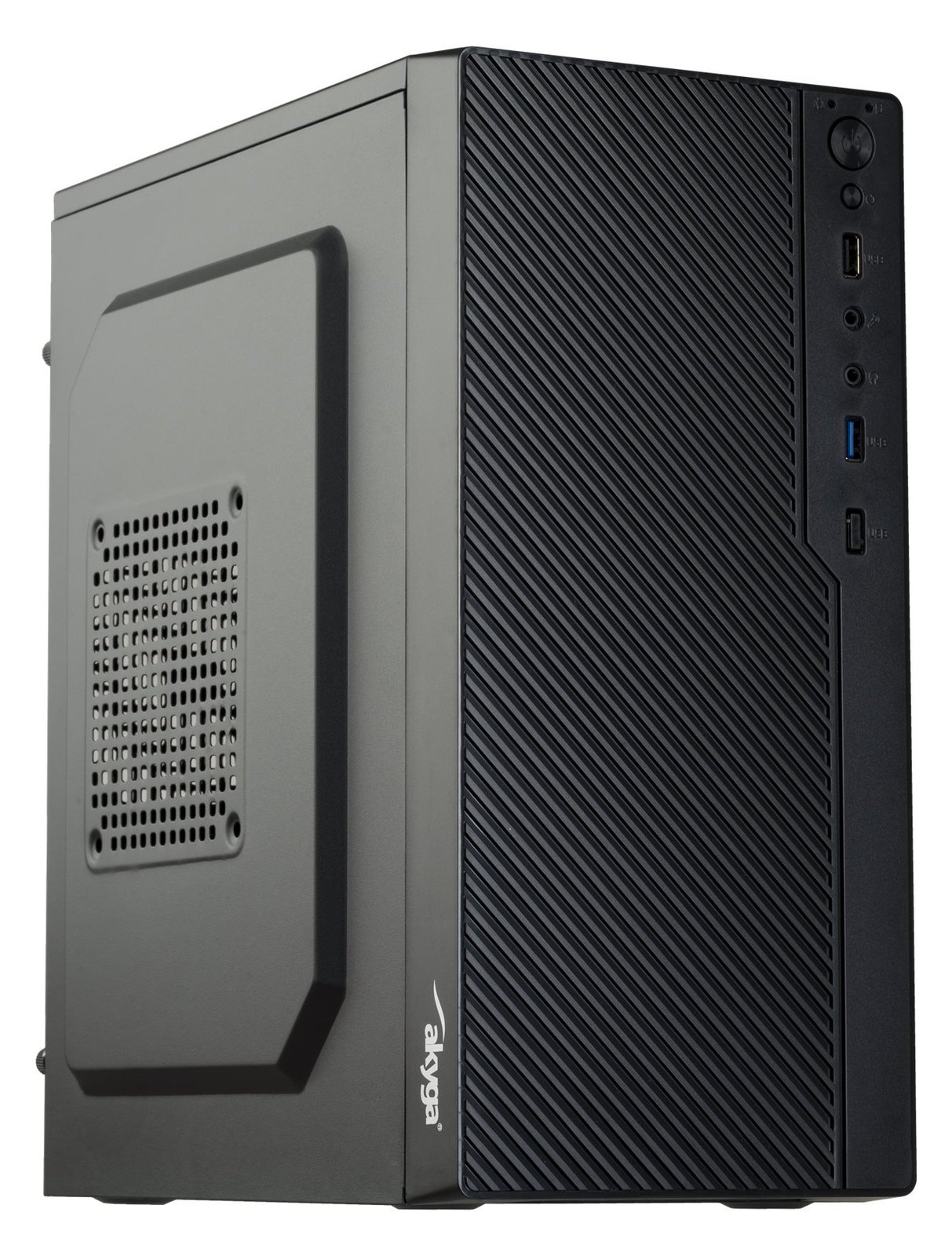 Akyga AK36BK - Micro Tower - PC - ABS Synthetik - Schwarz - Flex-ATX - micro ATX - Mini-ITX - Heimbüro