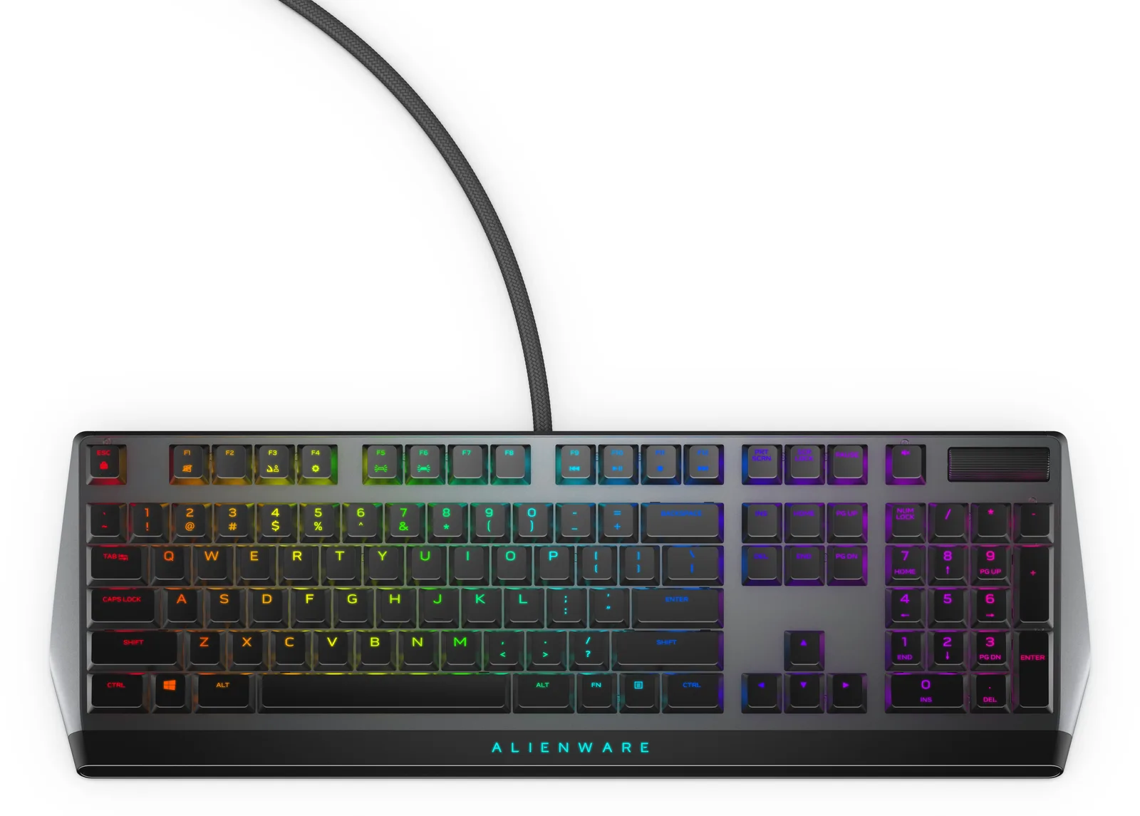 Alienware AW510K - Tastatur - Hintergrundbeleuchtung - TL: US, QWERTY, Ansicht 4