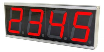 ALLNET ALL-POE-CNT-1 Wanduhr Digital wall clock Rechteck Grau von LumaTech