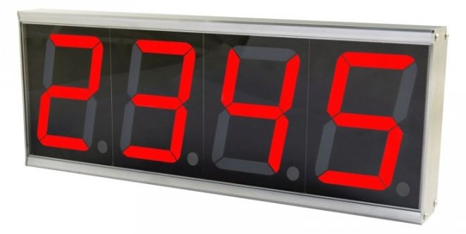 ALLNET ALL-POE-CNT-1 Wanduhr Digital wall clock Rechteck Grau