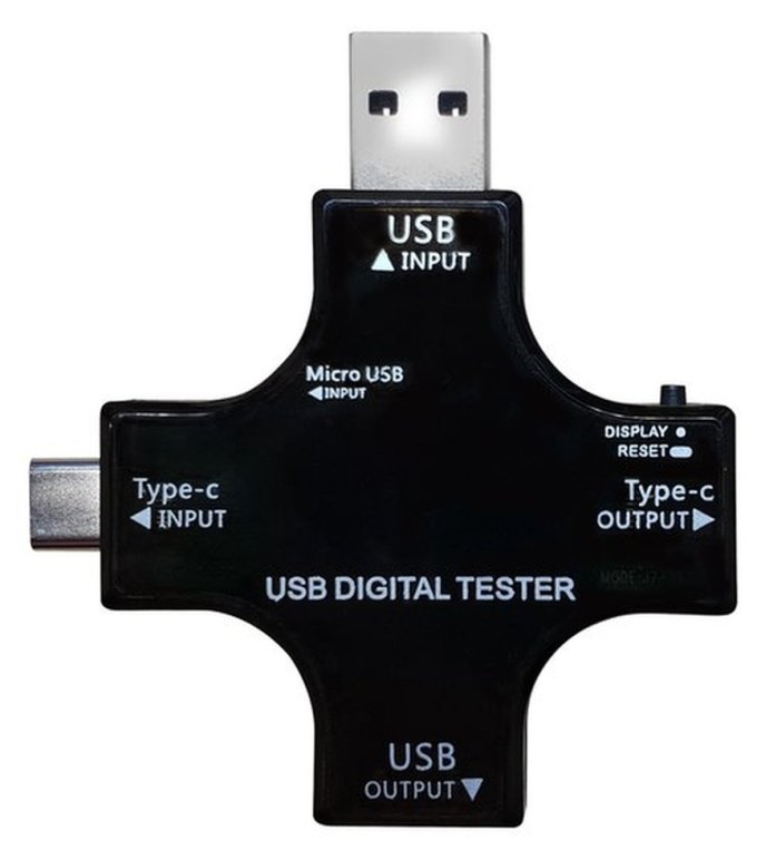 ALLNET USB USB-C Powermeter/Voltmeter ALL-USB-PM2 - Kabel-/Adapterset - Digital/Daten