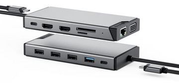 Alogic DV3 - Mini-Dock - USB-C - 2 x HDMI, VGA von LumaTech