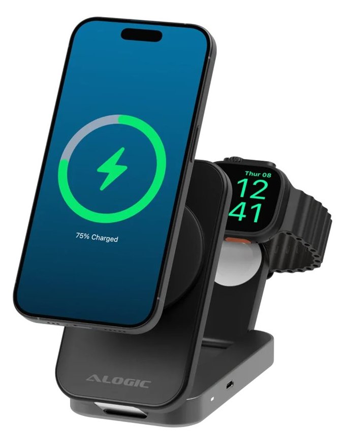 ALOGIC Flip 2-in-1 Qi2 Fast Wireless Charging Stand