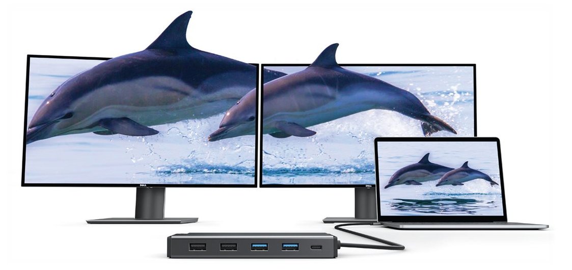 Alogic MV2 - Dockingstation - USB-C - VGA, 2 x HDMI