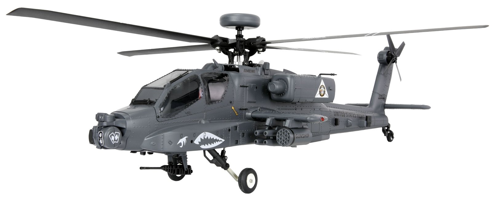 Amewi Apache AH-64D CP Helikopter 6G/3D RTF grau