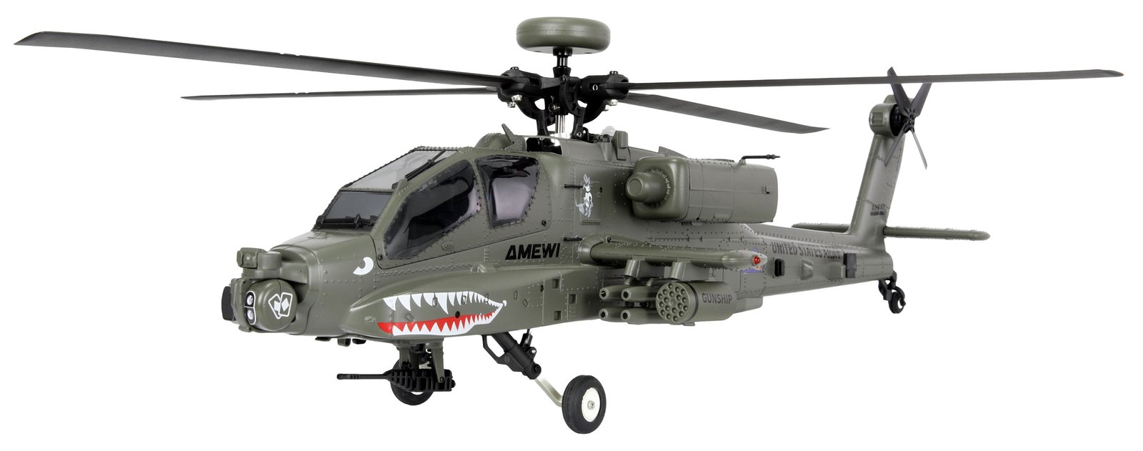 Amewi Apache AH-64D CP Helikopter 6G/3D RTF grün 16+