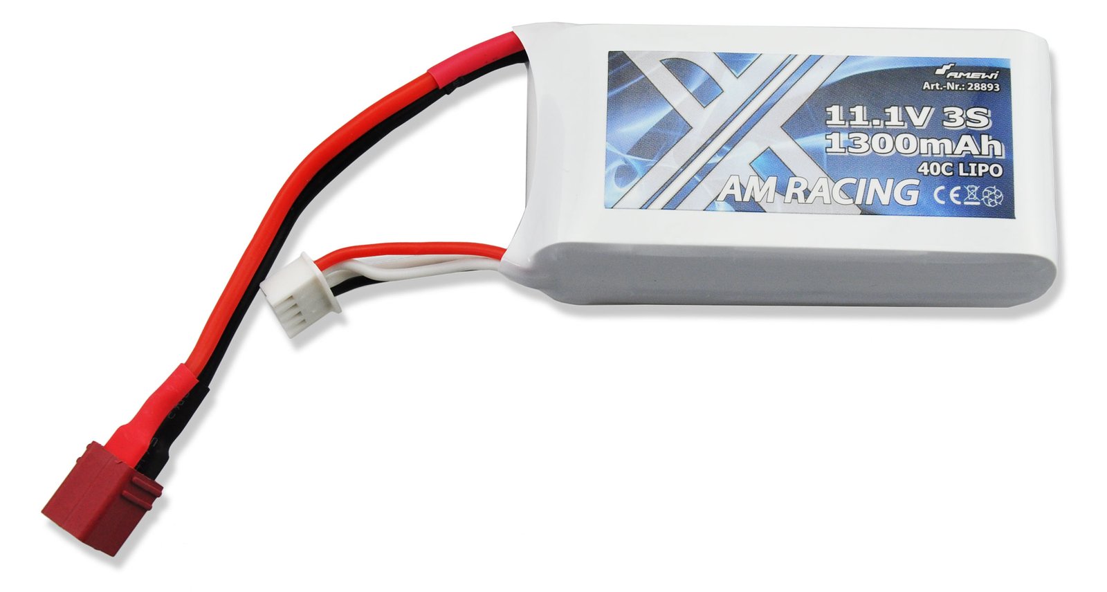 Amewi Batterie - Li-Pol - 1300 mAh - 14.43 Wh - 3S (3S1P)