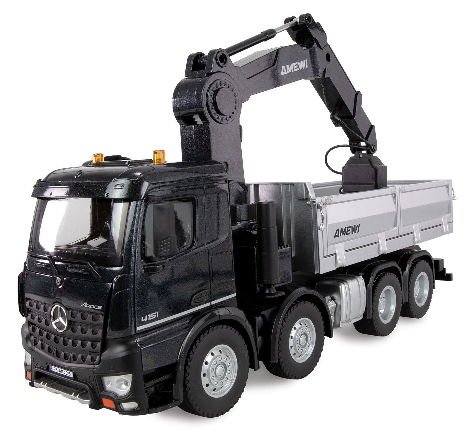 Amewi Mercedes Arocs Kranwagen m. Kipper 8x4/4 4WD 1 18 RTR