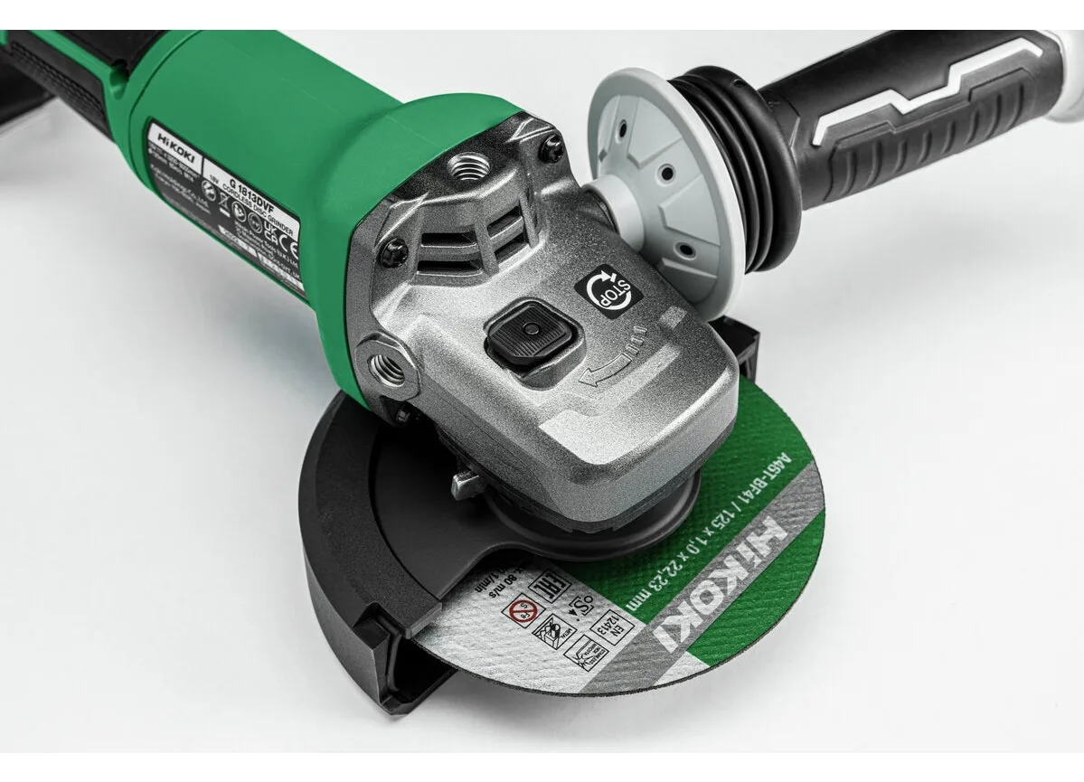 Hikoki G1813DFWQZ 18V Akku Winkelschleifer Bremse und Paddleschlter, Ansicht 2